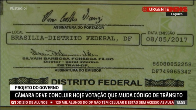 Código de Trânsito: Câmara muda projeto e fixa em 10 anos validade da CNH de motorista profissional