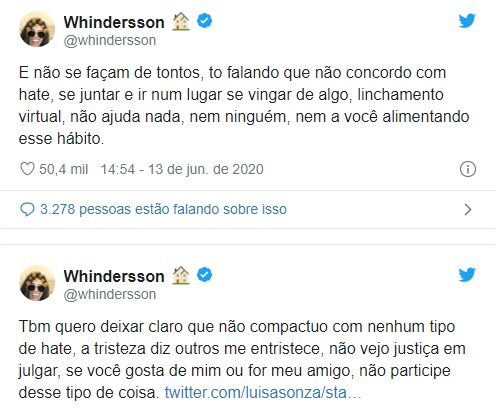 Luísa Sonza e Whindersson: duas grandes polêmicas em um dia só