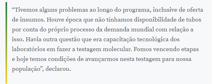 Ministério anuncia novos critérios para caracterizar casos de covid-19