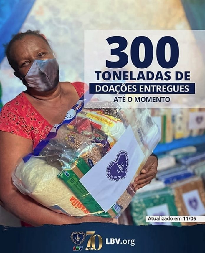 A LBV agradece a todos que estão colaborando