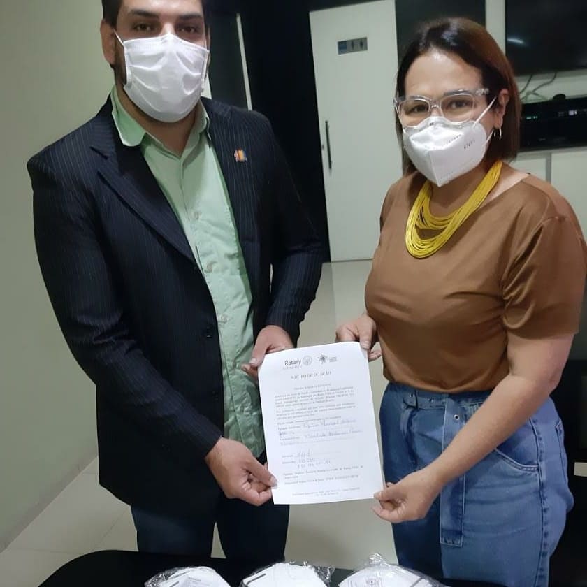 Rotary Club Guarani entrega kits hepatite e máscaras em Antônio João Rotary Club Guarani entrega kits hepatite e máscaras em Antônio João