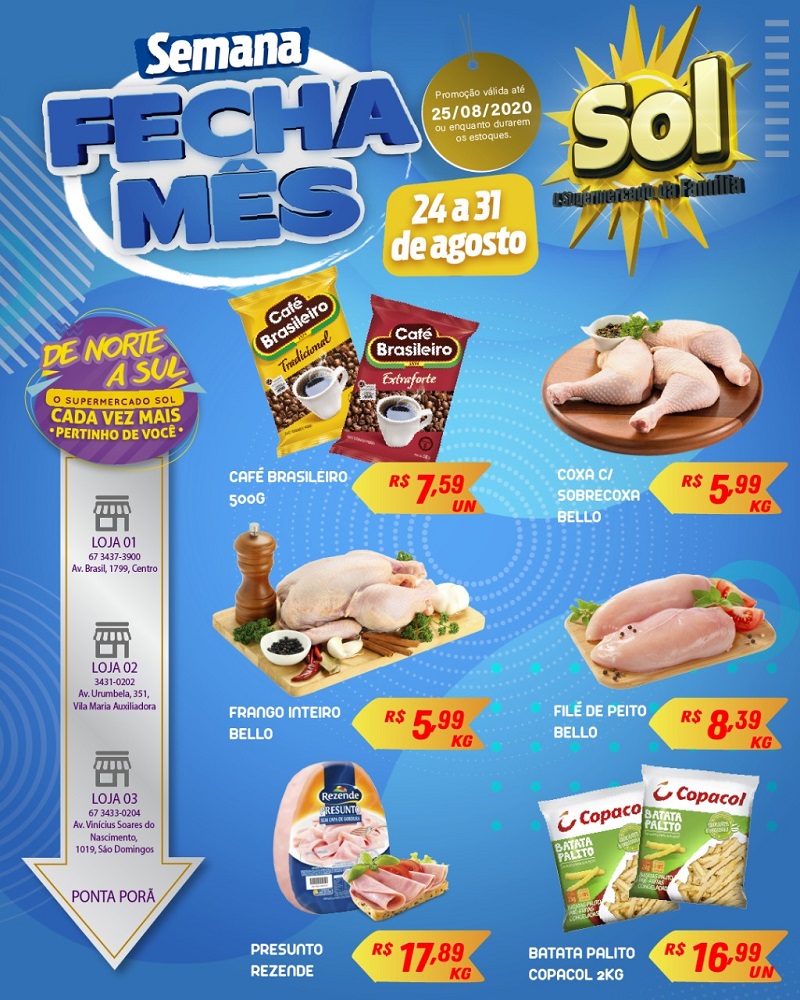 Supermercado Sol e as ofertas da semana fecha mês Supermercado Sol e as ofertas da semana fecha mês