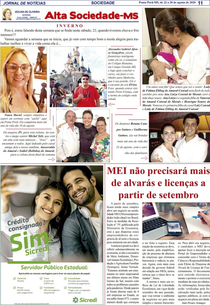 Alta Sociedade com Izolina de Oliveira Alta Sociedade com Izolina de Oliveira