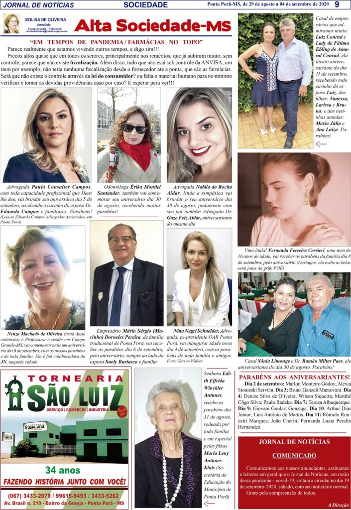 Alta Sociedade com Izolina de Oliveira Alta Sociedade com Izolina de Oliveira