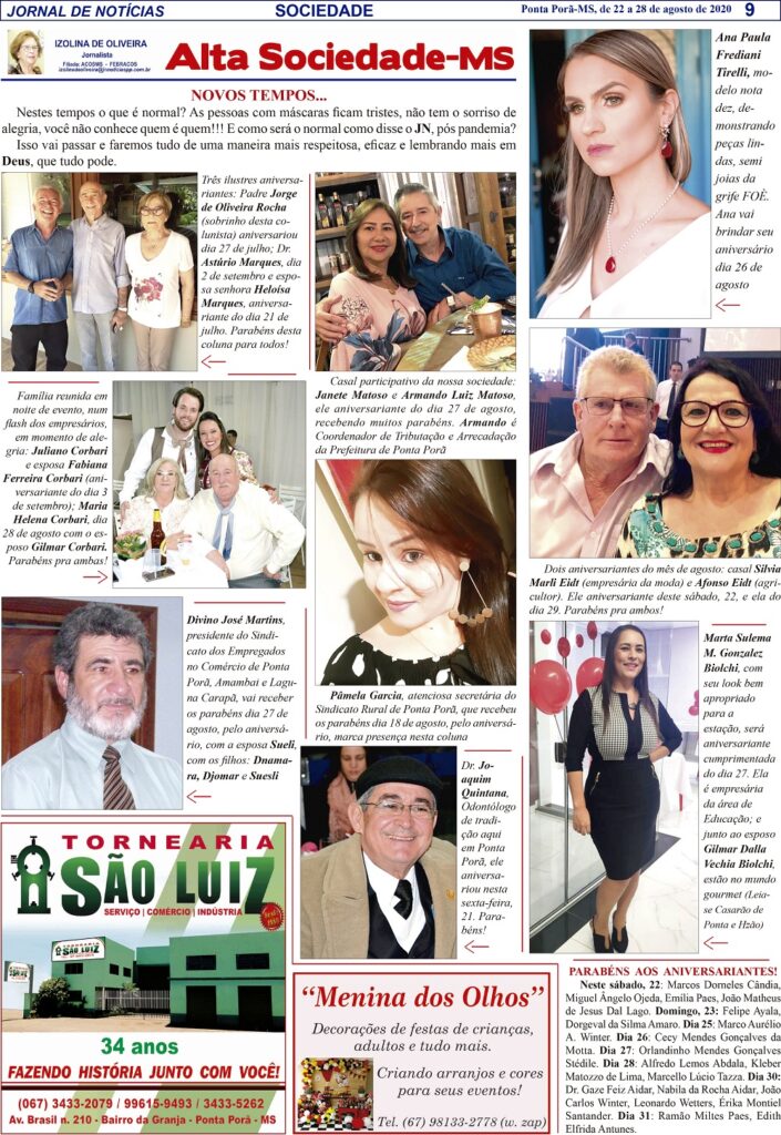 Alta Sociedade com Izolina de Oliveira Alta Sociedade com Izolina de Oliveira