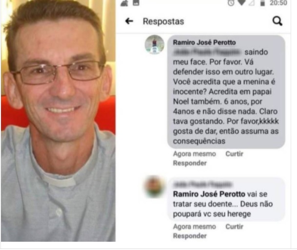 Padre católico se desculpa após xingar menina estuprada no ES
