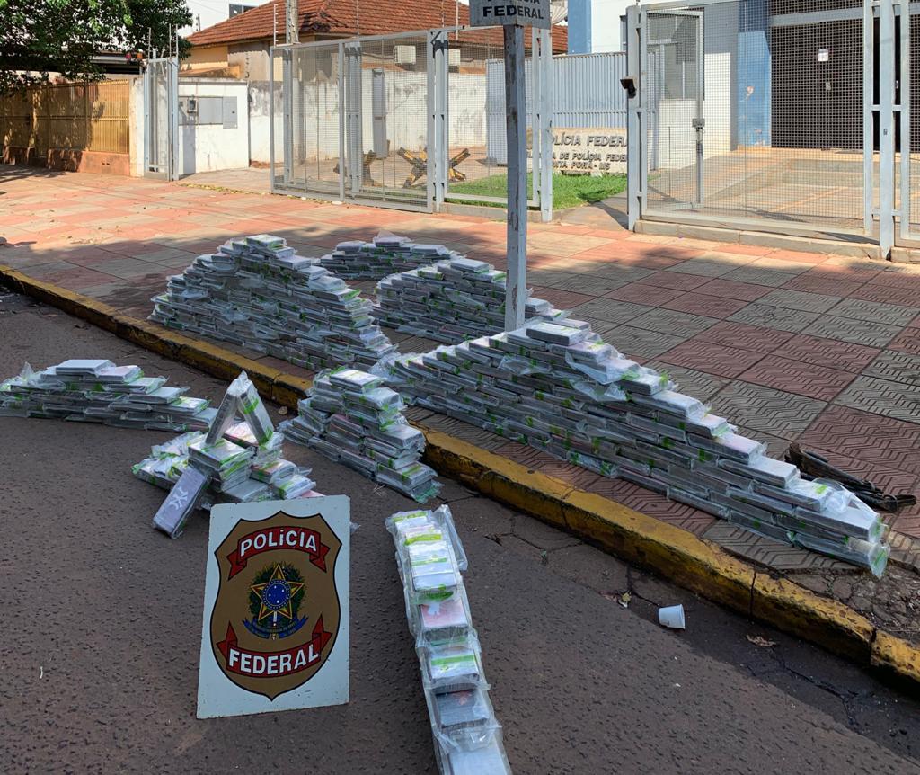 Vídeo: PF apreende mais de 437 kg de cocaína em Ponta Porã/MS