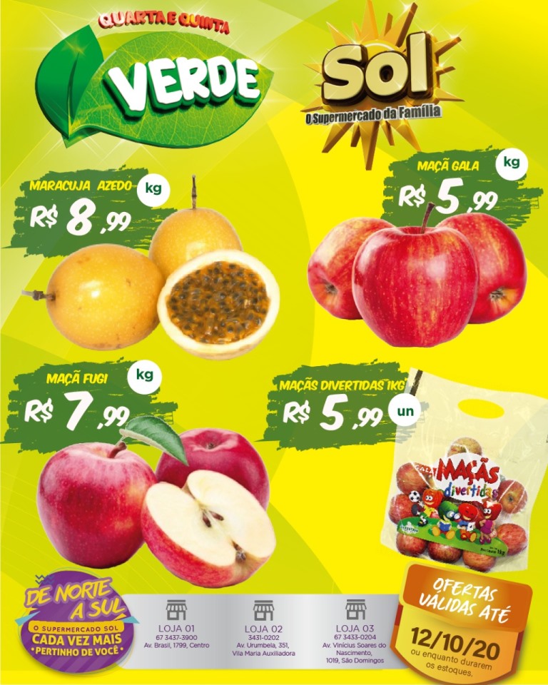 Hoje é dia das ofertas da quarta e quinta verde no Sol Hoje é dia das ofertas da quarta e quinta verde no Sol