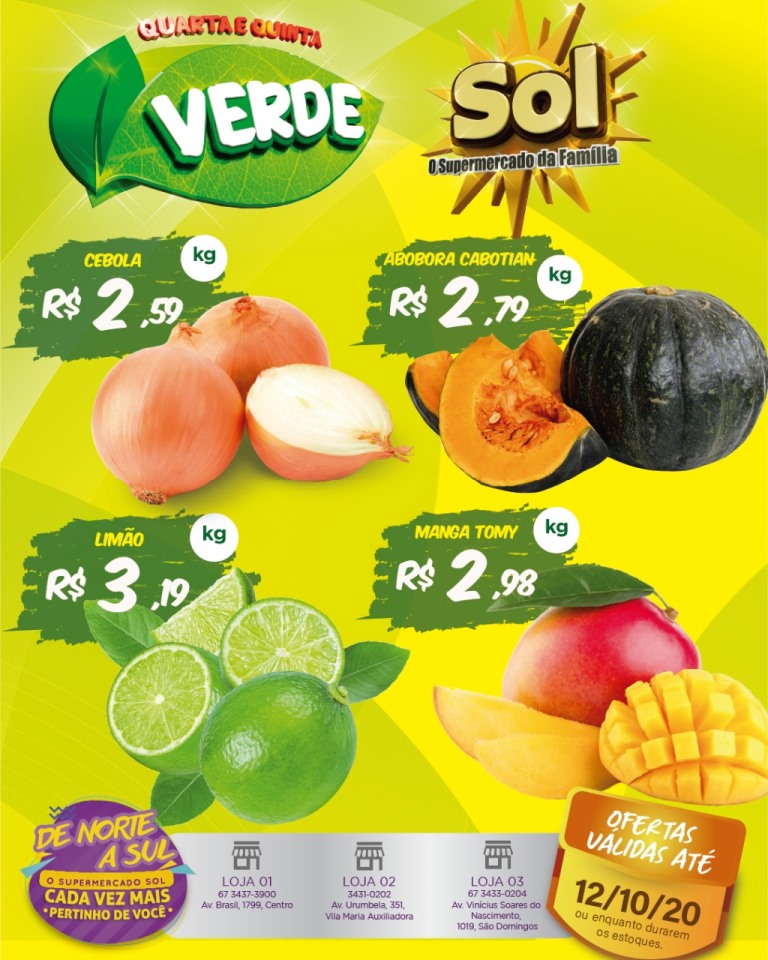 Hoje é dia das ofertas da quarta e quinta verde no Sol Hoje é dia das ofertas da quarta e quinta verde no Sol