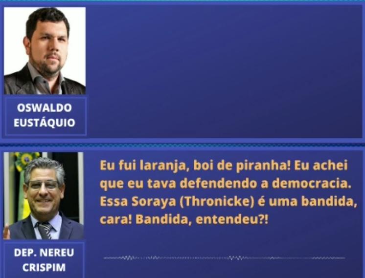 NA LATA: Soraya traiu Bolsonaro por dinheiro, acusa deputado e blogueiro NA LATA: Soraya traiu Bolsonaro por dinheiro, acusa deputado e blogueiro