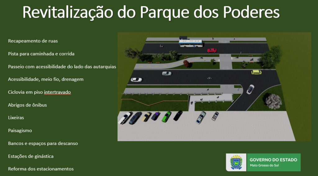 Parque dos Poderes vai ganhar primeira revitalização em mais de três décadas Parque dos Poderes vai ganhar primeira revitalização em mais de três décadas