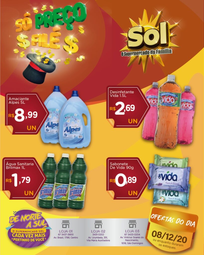 Supermercado Sol e as ofertas da terça só preços filé