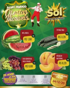 Supermercado Sol apresenta Noel Maluco e as ofertas incriveis