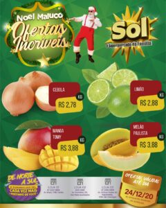 Supermercado Sol apresenta Noel Maluco e as ofertas incriveis