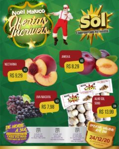 Supermercado Sol apresenta Noel Maluco e as ofertas incriveis