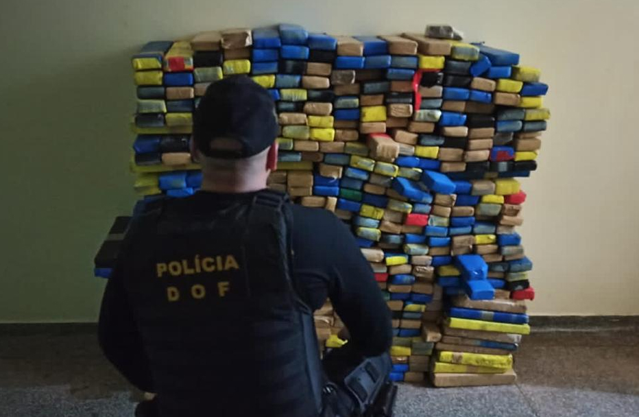 Em Ponta Porã, DOF encontra em residência 480 quilos de maconha e 6,8 quilos de skank Em Ponta Porã, DOF encontra em residência 480 quilos de maconha e 6,8 quilos de skank
