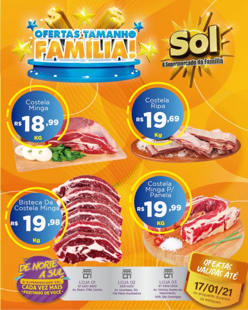 Supermercado Sol e as ofertas tamanho familia Supermercado Sol e as ofertas tamanho familia