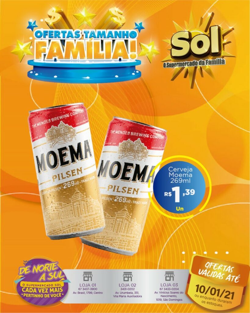 Supermercado Sol e as ofertas tamanho família