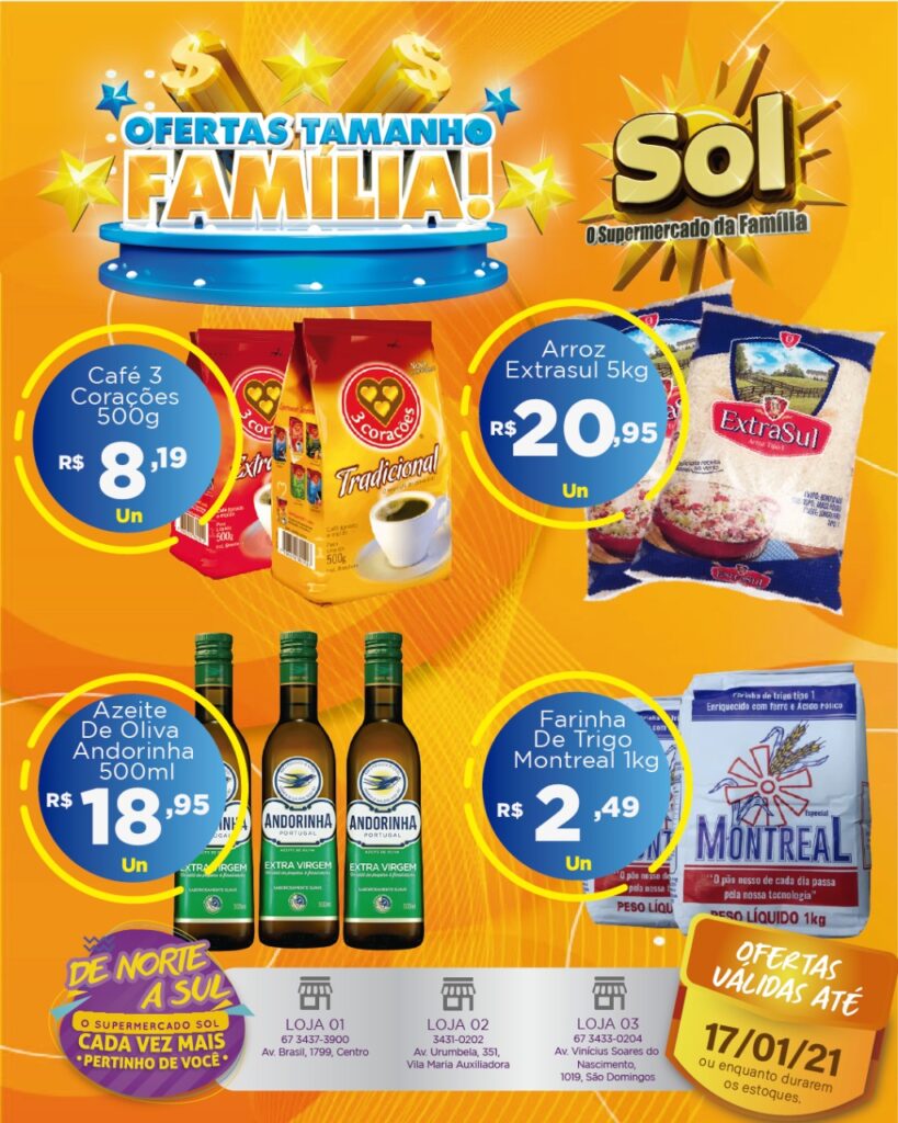 Supermercado Sol e as ofertas tamanho familia Supermercado Sol e as ofertas tamanho familia