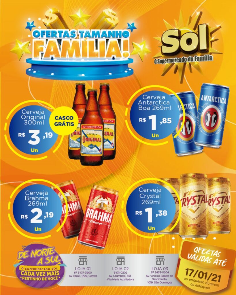 Supermercado Sol e as ofertas tamanho familia Supermercado Sol e as ofertas tamanho familia