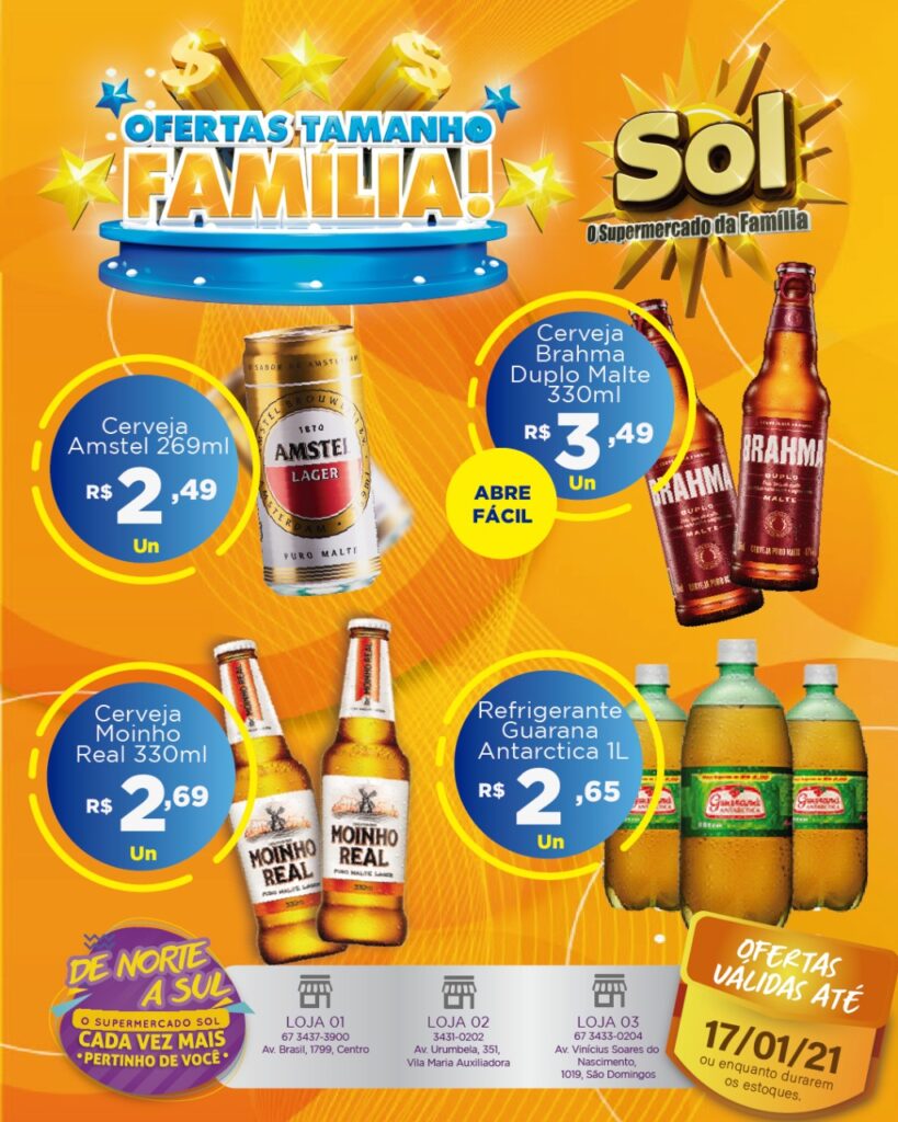 Supermercado Sol e as ofertas tamanho familia Supermercado Sol e as ofertas tamanho familia