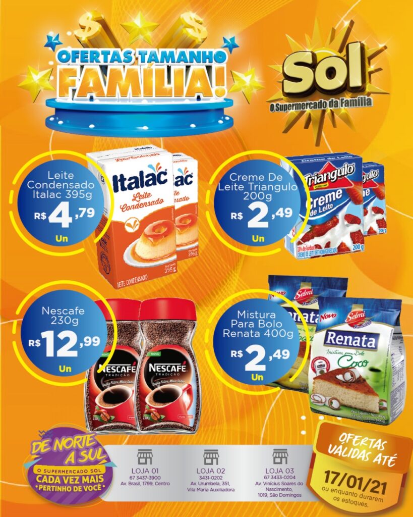 Supermercado Sol e as ofertas tamanho familia Supermercado Sol e as ofertas tamanho familia