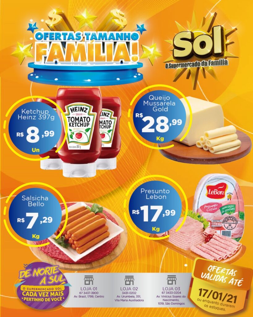 Supermercado Sol e as ofertas tamanho familia Supermercado Sol e as ofertas tamanho familia