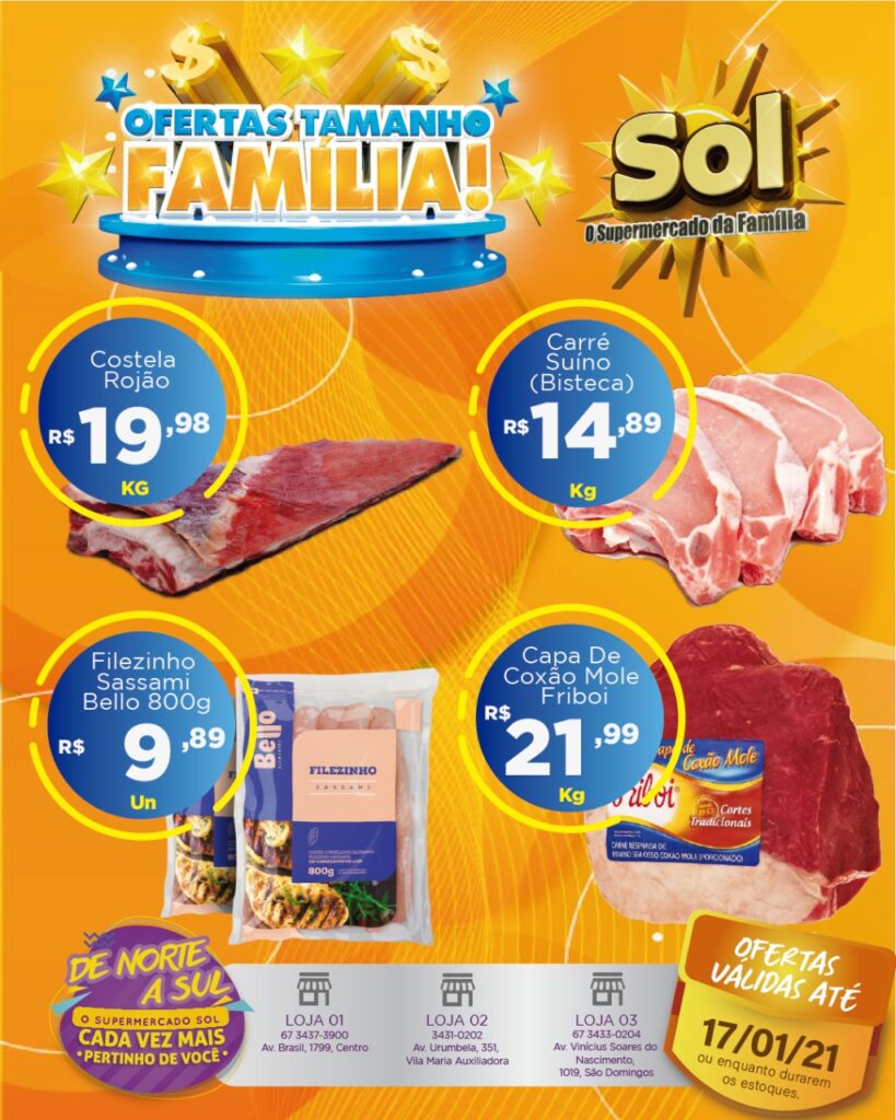 Supermercado Sol e as ofertas tamanho familia Supermercado Sol e as ofertas tamanho familia
