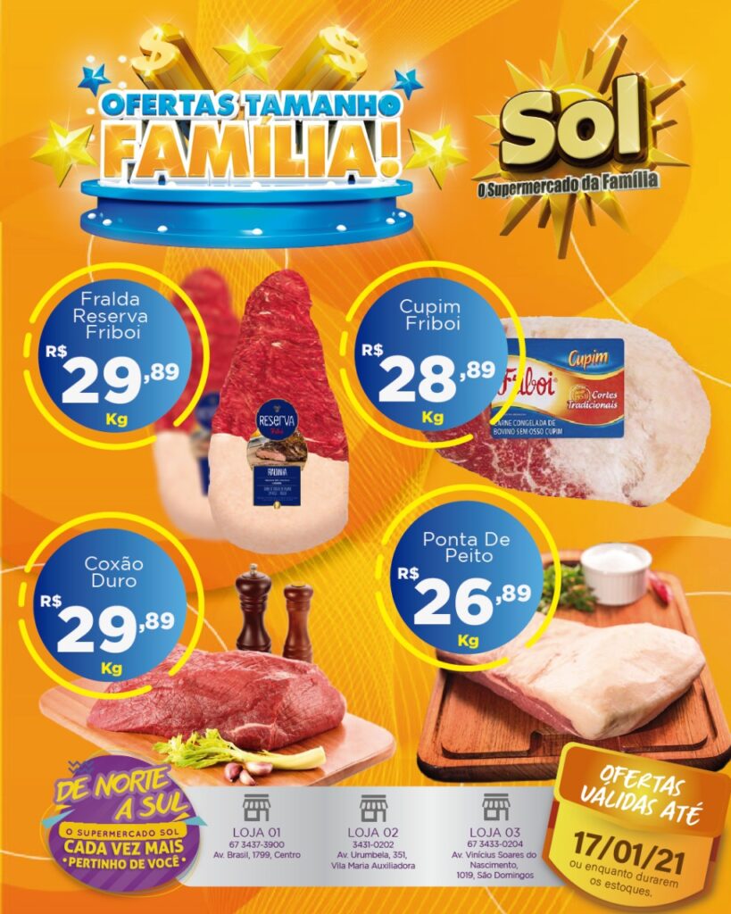 Supermercado Sol e as ofertas tamanho familia Supermercado Sol e as ofertas tamanho familia