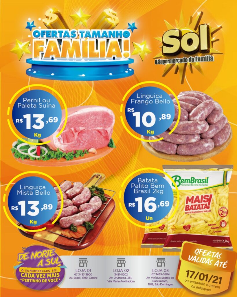 Supermercado Sol e as ofertas tamanho familia Supermercado Sol e as ofertas tamanho familia