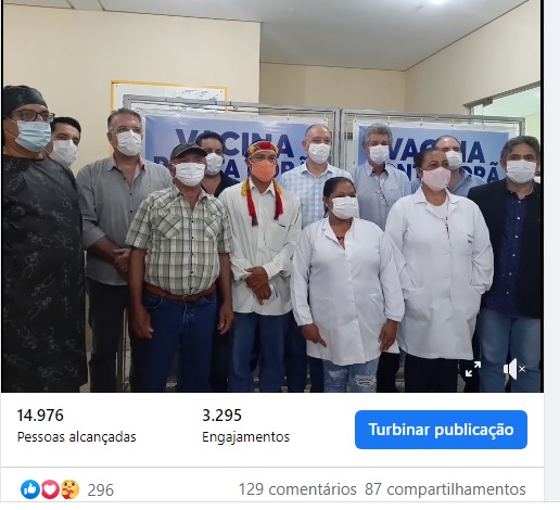 Indígena, idoso e profissionais da saúde receberam vacina contra Covid em Ponta Porã