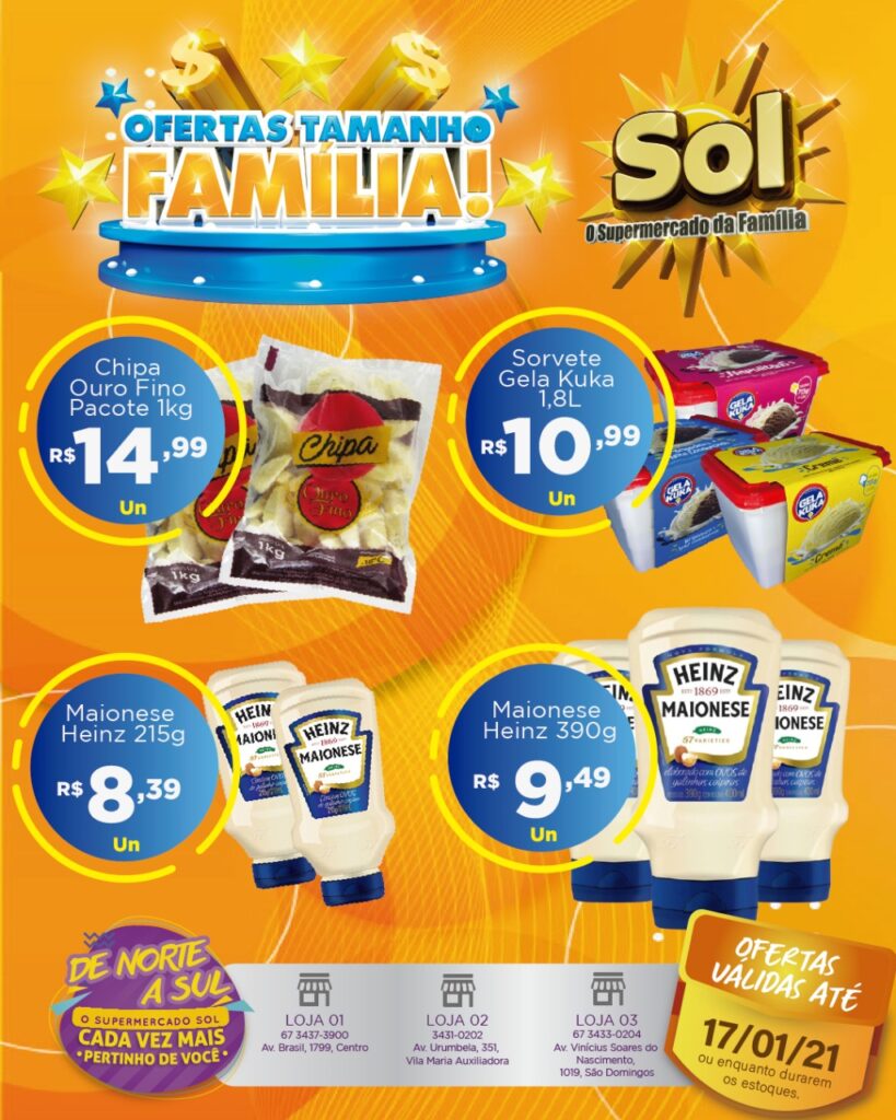 Supermercado Sol e as ofertas tamanho familia Supermercado Sol e as ofertas tamanho familia