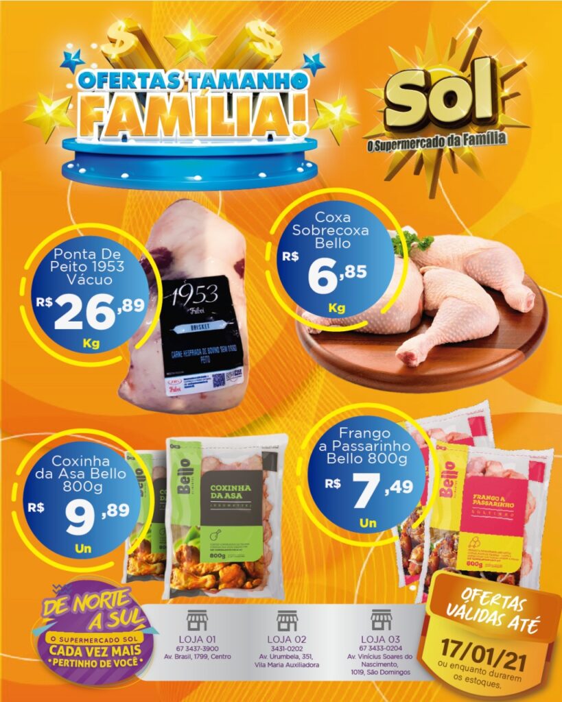 Supermercado Sol e as ofertas tamanho familia Supermercado Sol e as ofertas tamanho familia