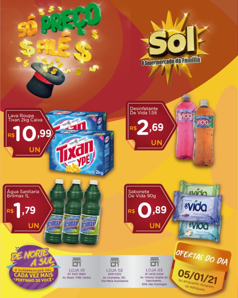 Supermercado Sol e as ofertas da terça só preços filé