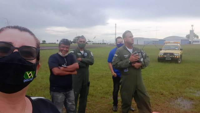 Avião da Força Aérea Brasileira faz voo de segurança em Ponta Porã