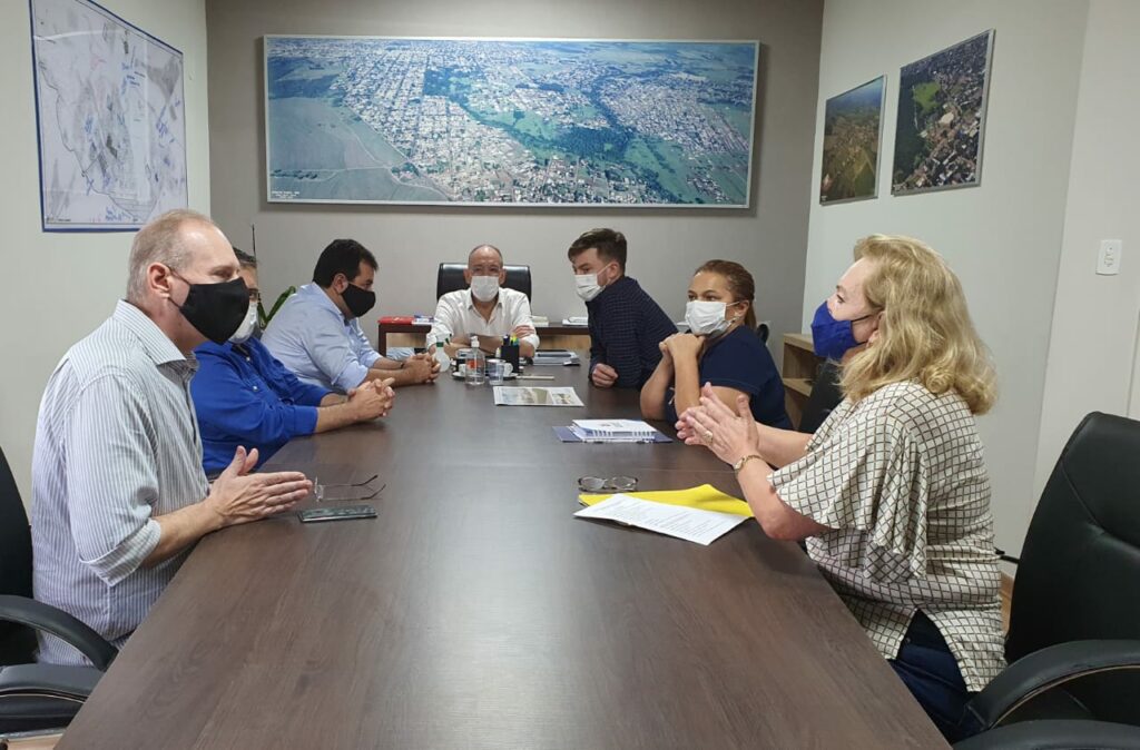 Prefeito de Ponta Porã recebe Prefeito de Rio Brilhante para compartilhar experiências positivas