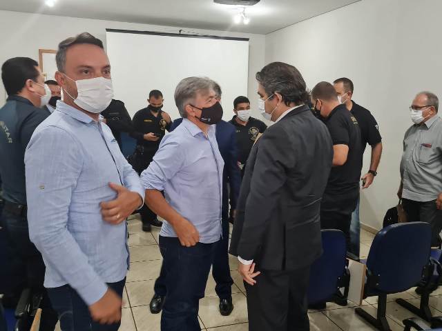 Marcelino Nunes de Oliveira e Rafael Modesto se reúnem com Secretário Nacional de Segurança