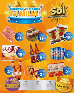 Supermercado Sol e as oferta tamanho família