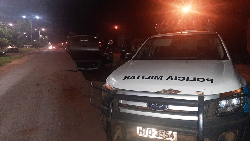 Ponta Porã: Violento acidente em Sanga Puitã envolve duas caminhonetes