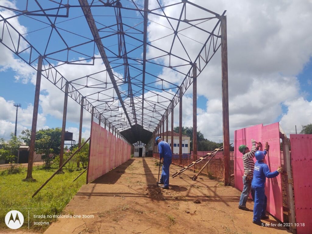 Execução de obra tem início na Funcespp, antiga estação ferroviária de Ponta Porã