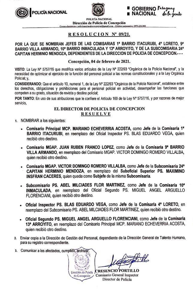 Concepción: cambios en jefaturas policiales buscan optimizar combate a la delincuencia Concepción: cambios en jefaturas policiales buscan optimizar combate a la delincuencia