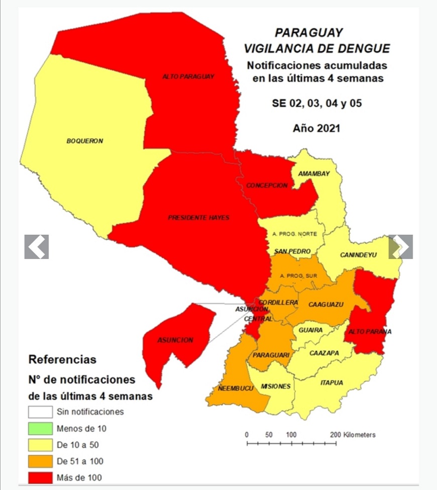 Dengue: 537 notificaciones de casos sospechosos por semana Dengue: 537 notificaciones de casos sospechosos por semana