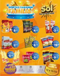 Supermercado Sol e as oferta tamanho família