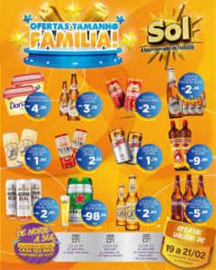 Supermercado Sol e as ofertas tamanho família