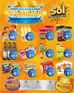 Supermercado Sol e as ofertas tamanho família