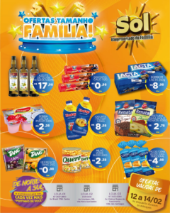 Supermercado Sol e as oferta tamanho família