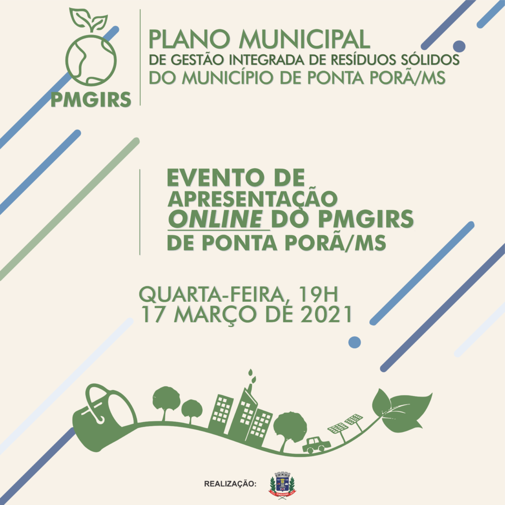 Prefeitura de Ponta Porã convida população a participar de debates sobre resíduos sólidos e saneamento básico