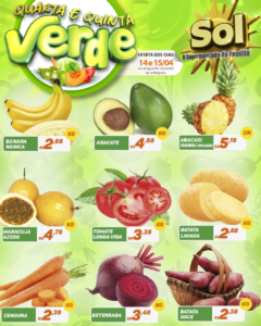 Supermercado Sol e as ofertas da quarta e quinta verde