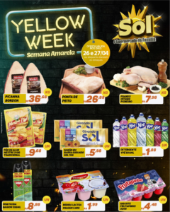 Aproveite a Yellow Week ou semana amarela de promoções no Supermercado Sol