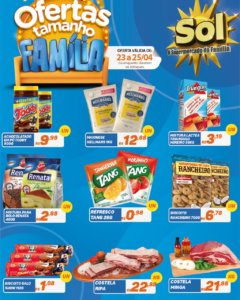 Supermercado Sol e as ofertas tamanho família